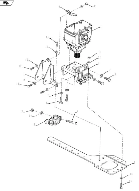 87719769 - Тяга МКШ жатки 740CF, 760CG до 13г.в.